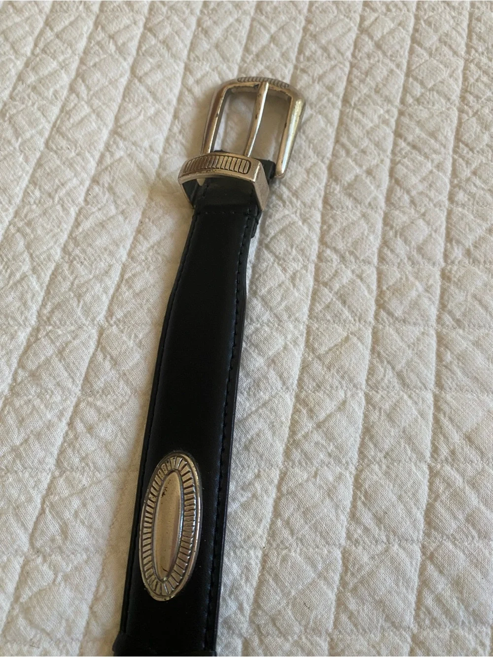 Western Boho Festival Black Braided Leather Belt with Silver Conchos Cowboy